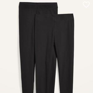 Old Navy 2X High Waisted Rib-Knit Leggings 2 Pack